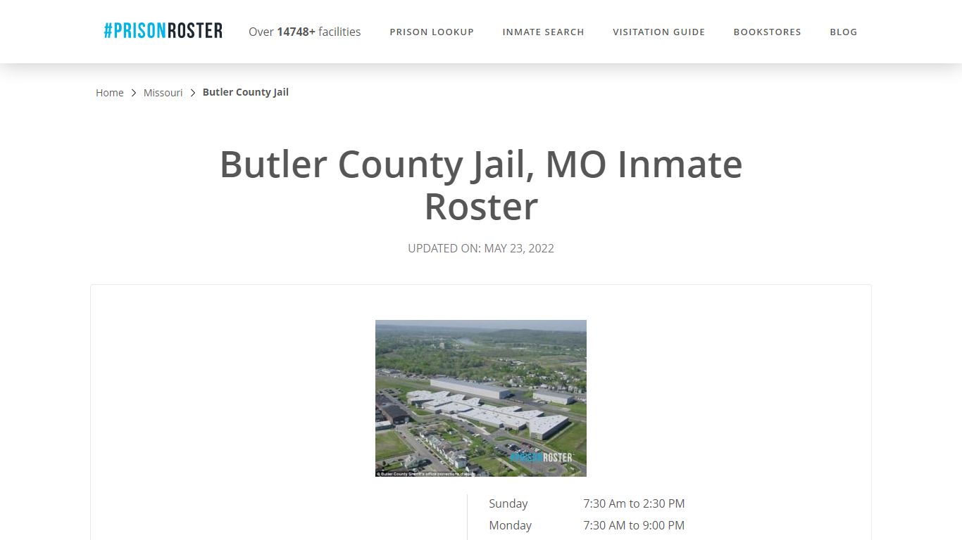 Butler County Jail, MO Inmate Roster